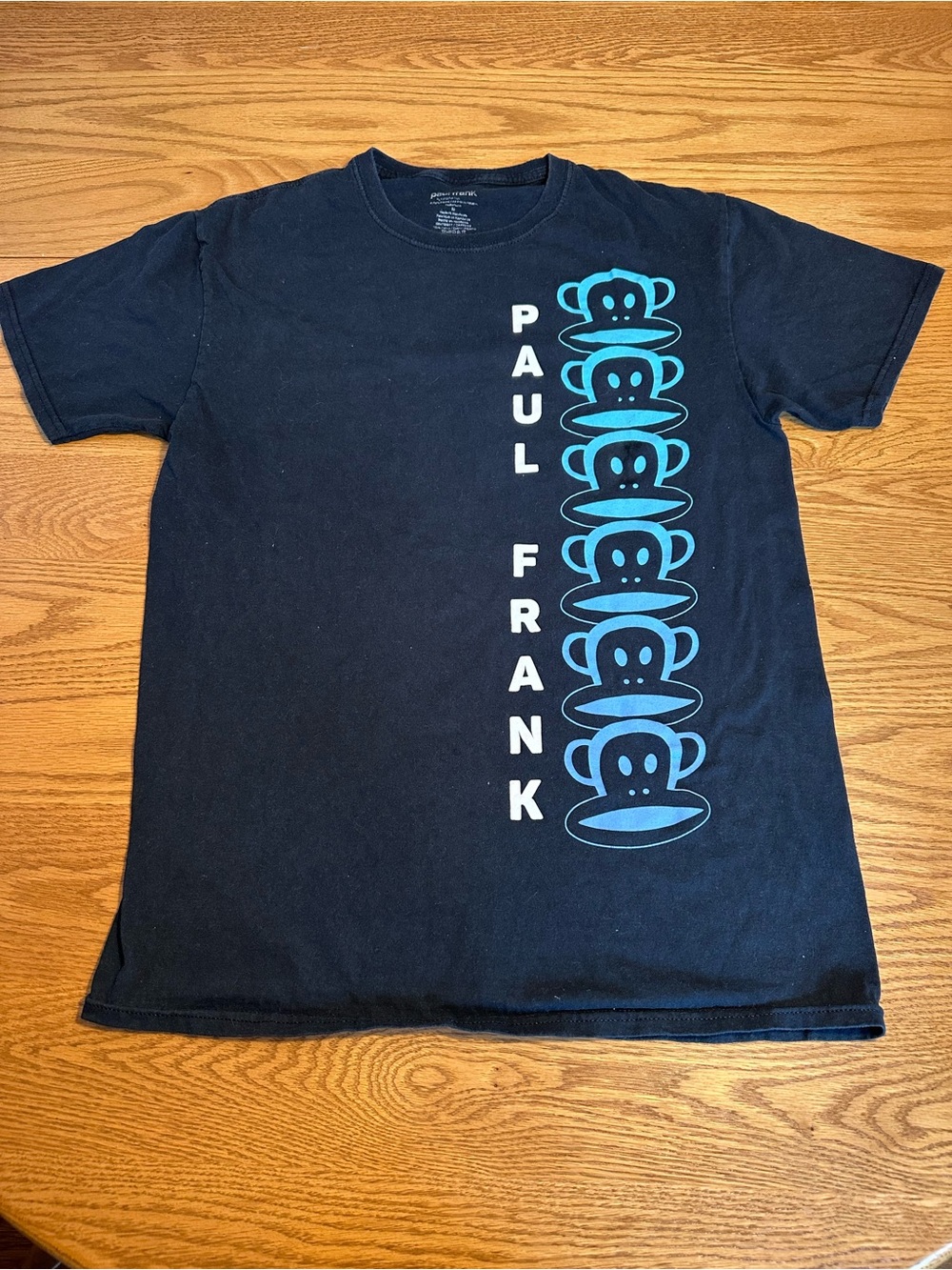 Paul Frank Navy Short-Sleeve Tee with Cyan Monkey Stack